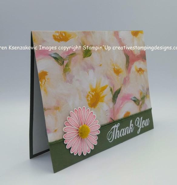 Stampin’ Up Daisy Lane Delight Thank You Card | Creative Stamping Designs