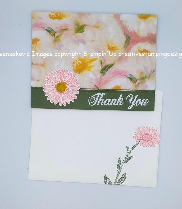 Stampin’ Up Daisy Lane Delight Thank You Card | Creative Stamping Designs