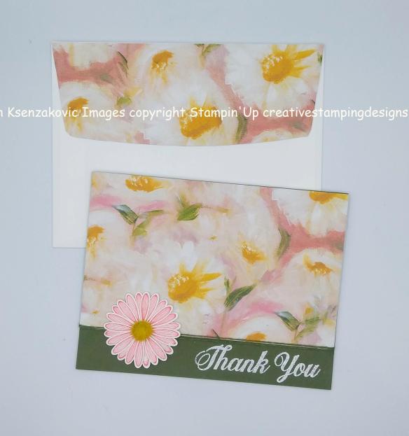 Stampin’ Up Daisy Lane Delight Thank You Card | Creative Stamping Designs
