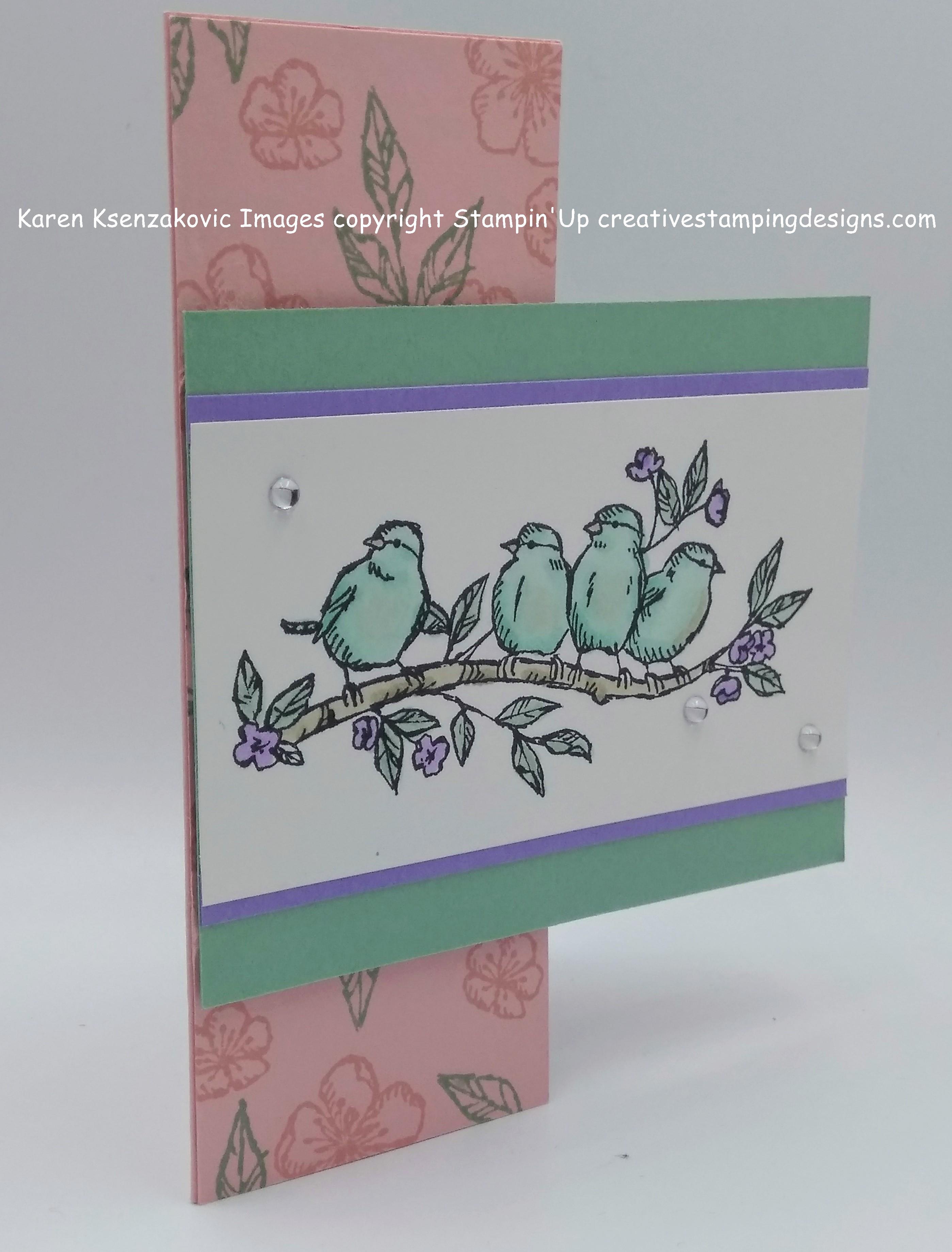 Stampin’ Up Free As A Bird Thank You Card | Creative Stamping Designs