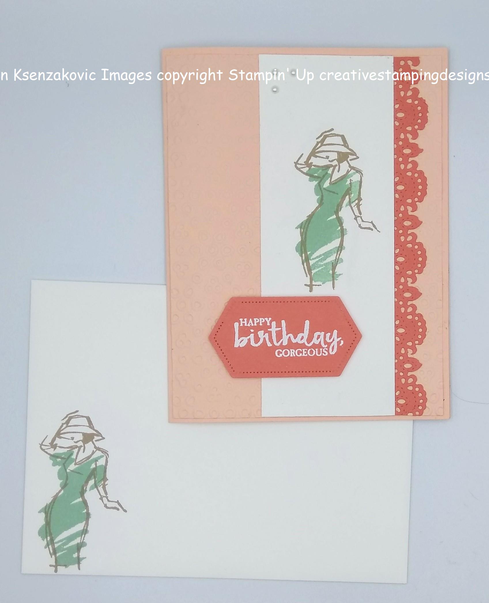 Stampin Up Beautiful You Birthday Card | Creative Stamping Designs