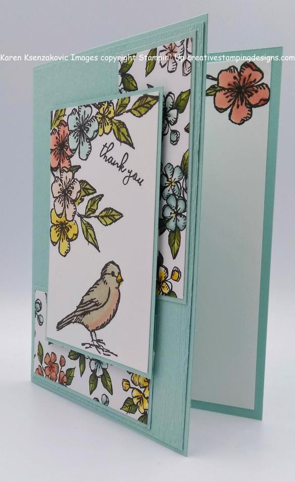 Stampin’ Up Free As A Bird Thank You Card | Creative Stamping Designs