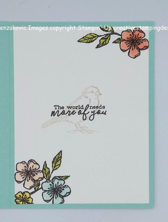 Stampin’ Up Free As A Bird Thank You Card | Creative Stamping Designs
