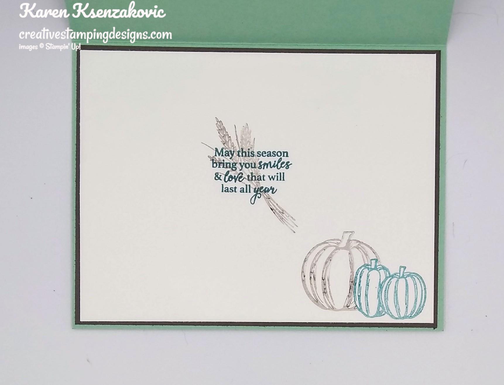 Stampin’ Up! Gather Together Thanksgiving Card | Creative Stamping Designs