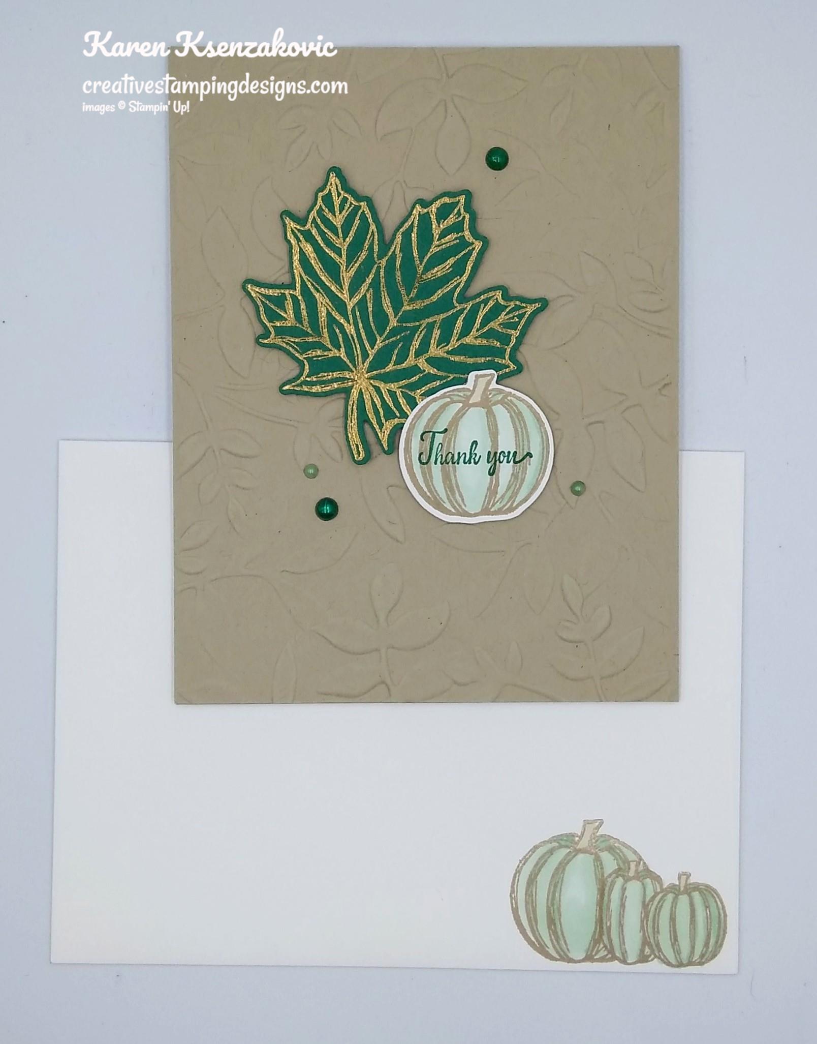 Stampin’ Up! Gather Together Thank You Card | Creative Stamping Designs