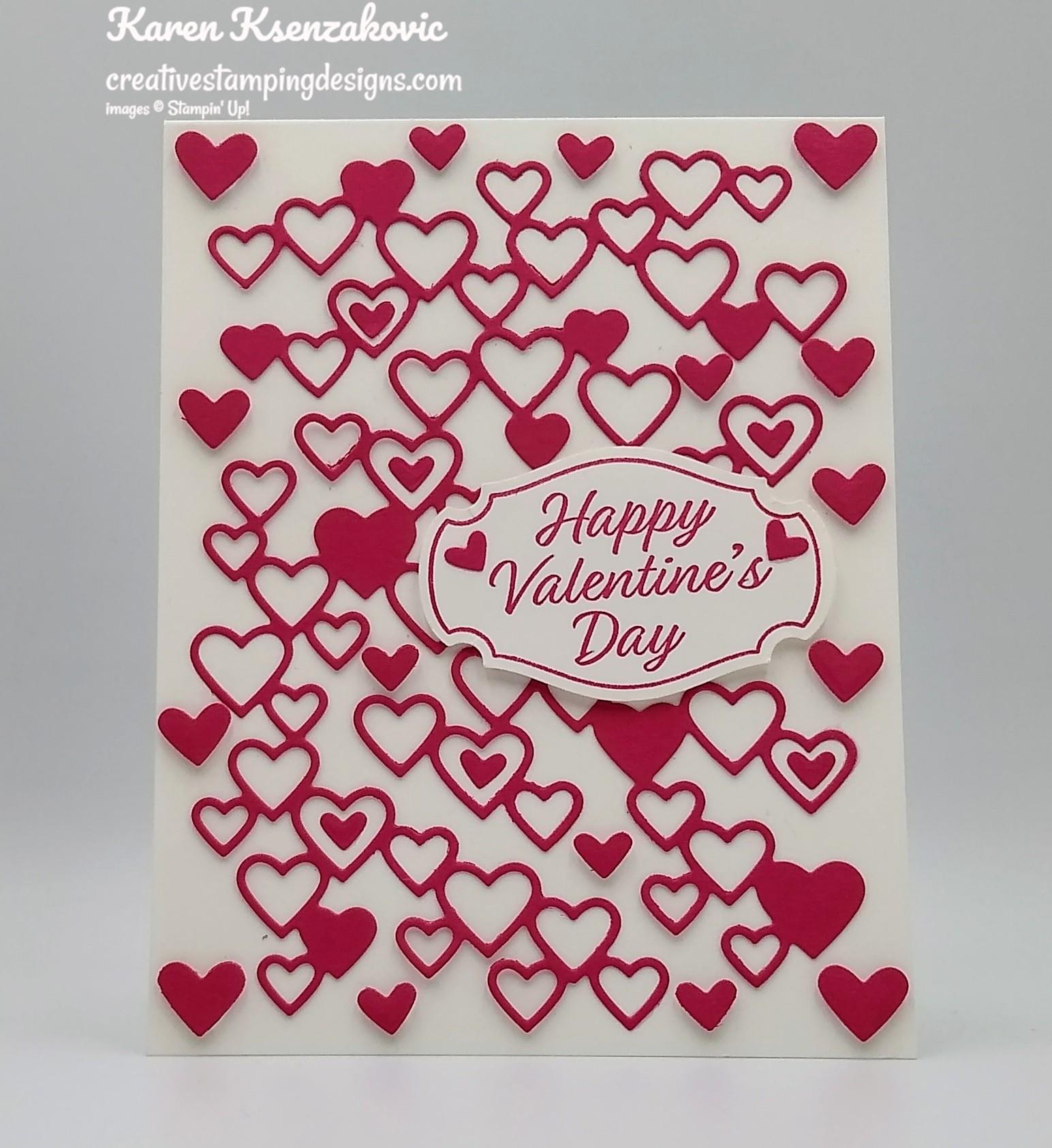 Stampin' Up! Heart To Heart Valentine | Creative Stamping Designs