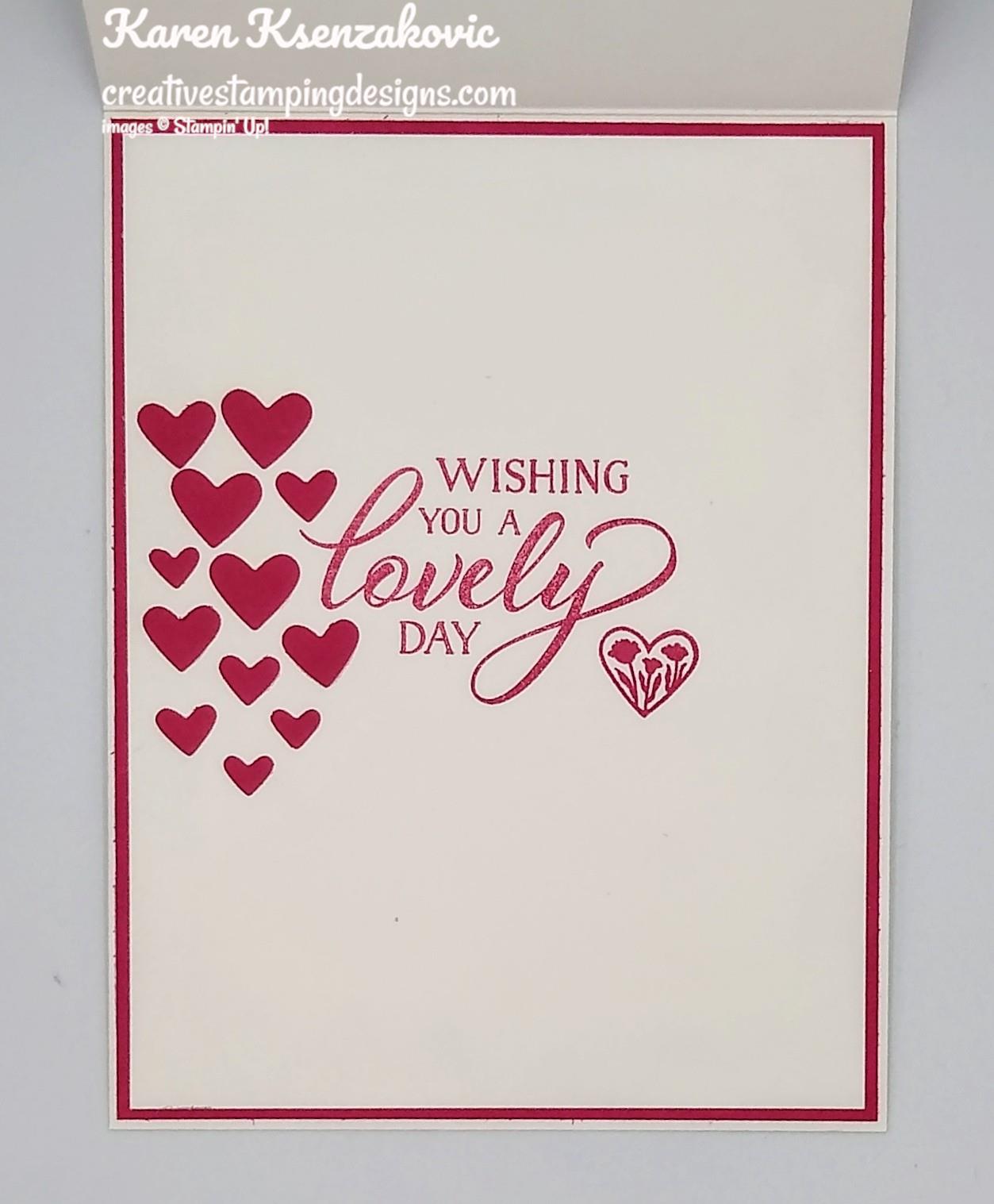 Stampin' Up! Heart To Heart Valentine | Creative Stamping Designs