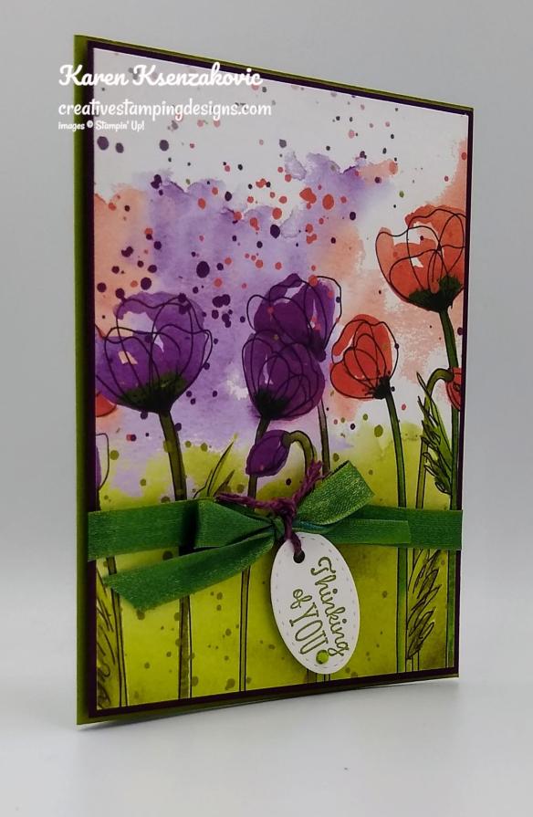 Stampin’ Up Peaceful Painted Poppies | Creative Stamping Designs