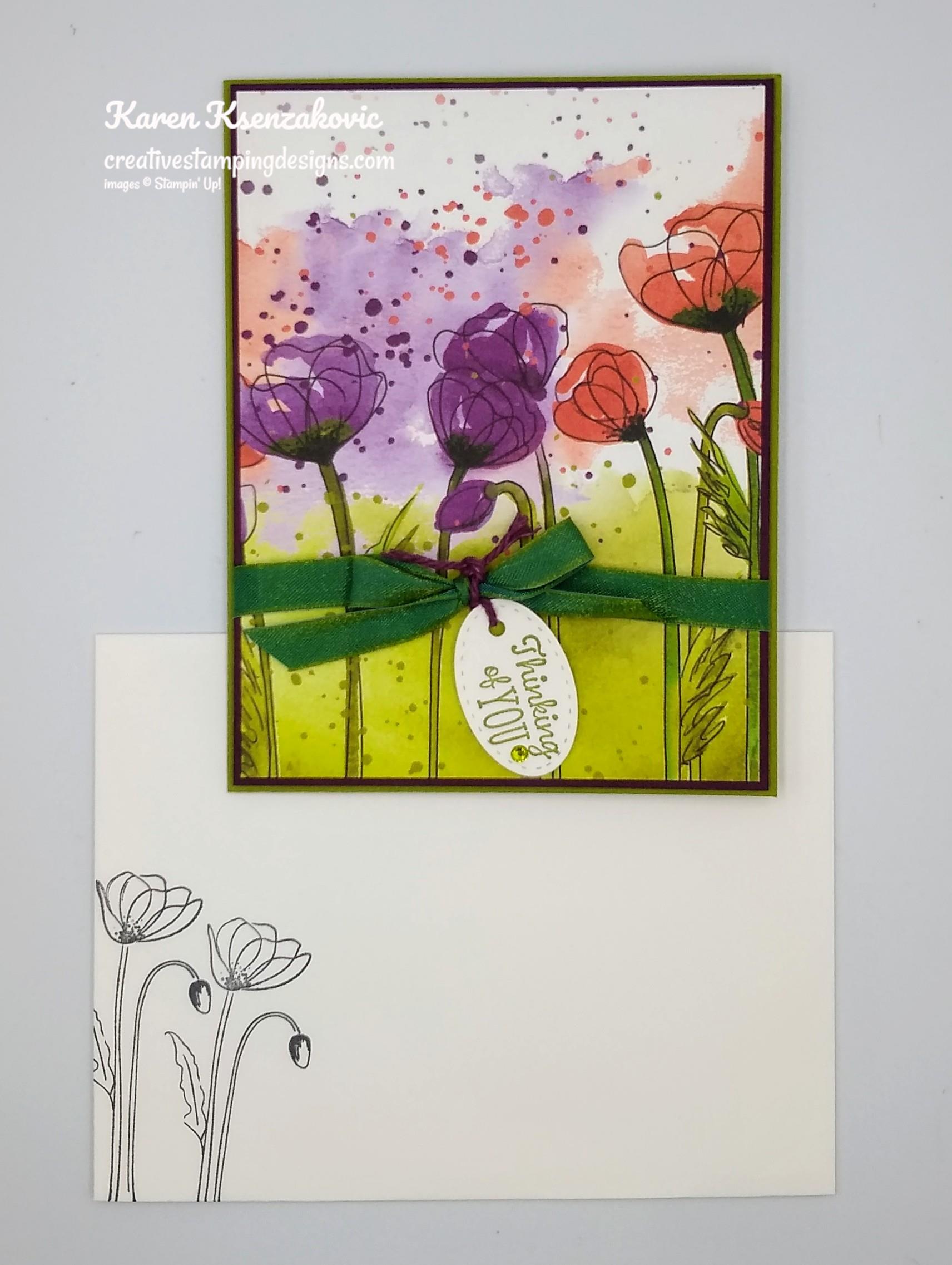 Stampin’ Up Peaceful Painted Poppies | Creative Stamping Designs