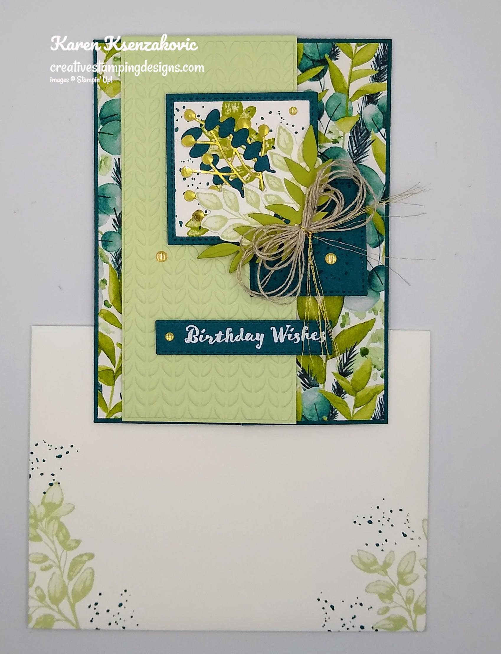 Stampin’ Up! Forever Fern Birthday for Fun Fold Friday | Creative ...