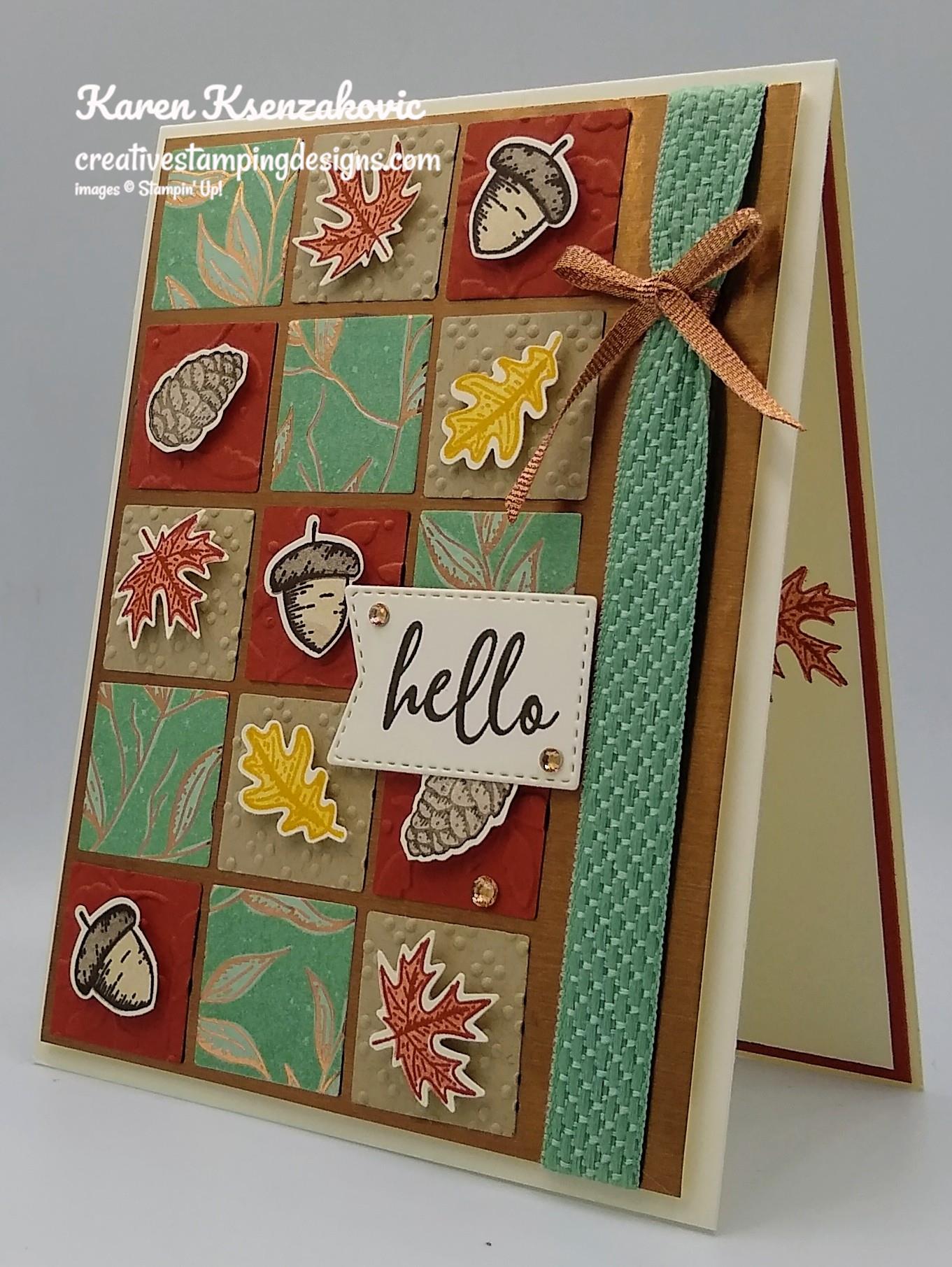 Stampin’ Up! Beautiful Autumn Hello for The Happy Inkin’ Thursday Blog ...