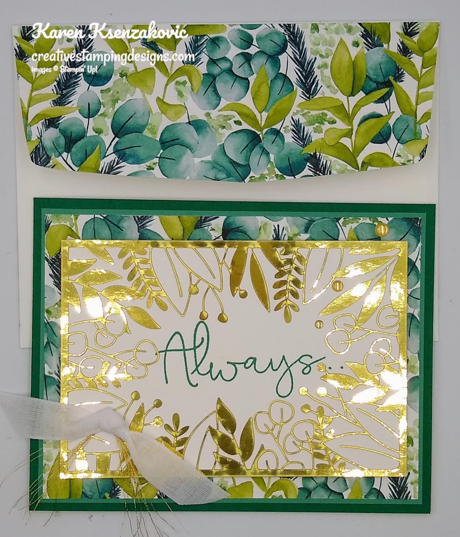Stampin’ Up! Forever Greenery Quick and Easy Card | Creative Stamping ...