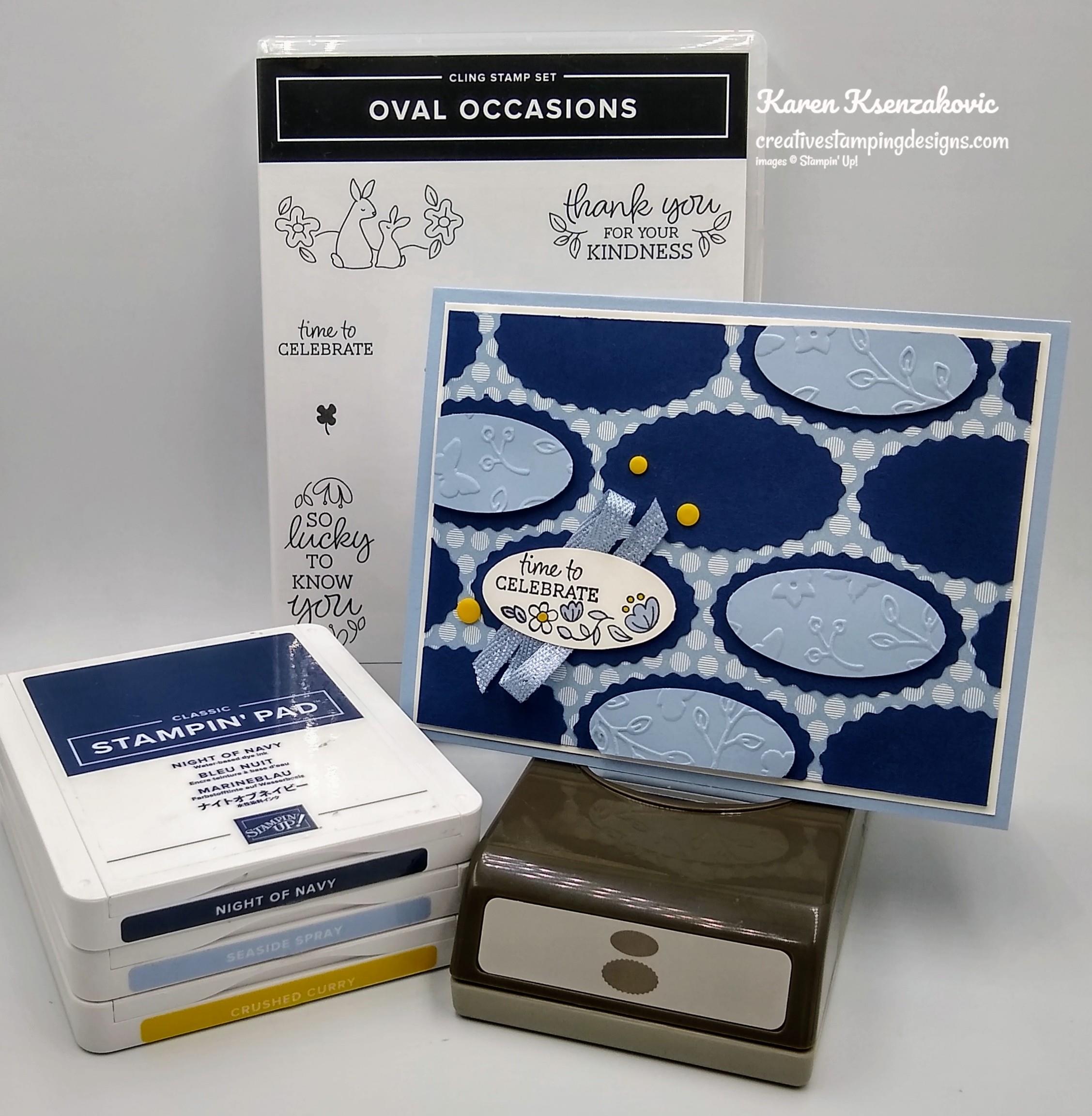 Stampin' Up! Oval Occasions Birthday | Creative Stamping Designs