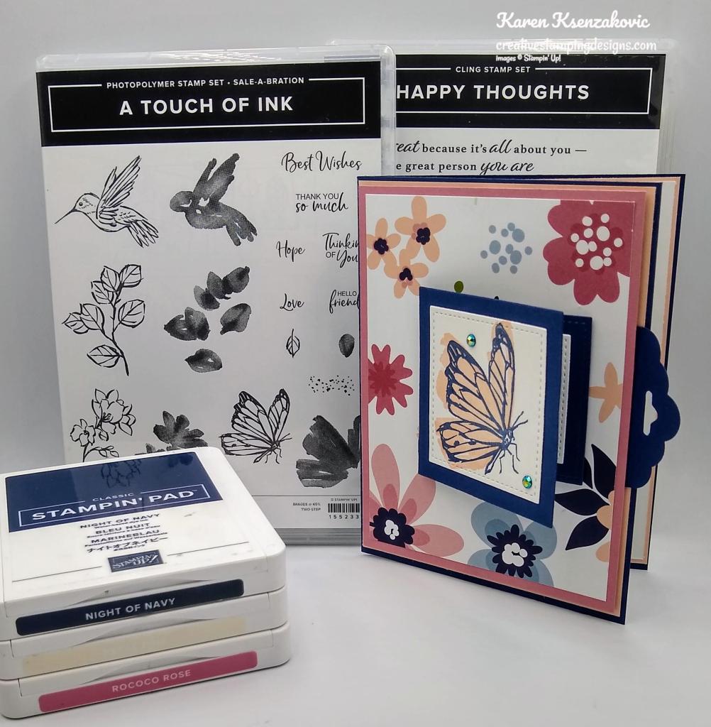 Stampin’ Up! A Touch Of Ink for Fun Fold Friday | Creative Stamping Designs