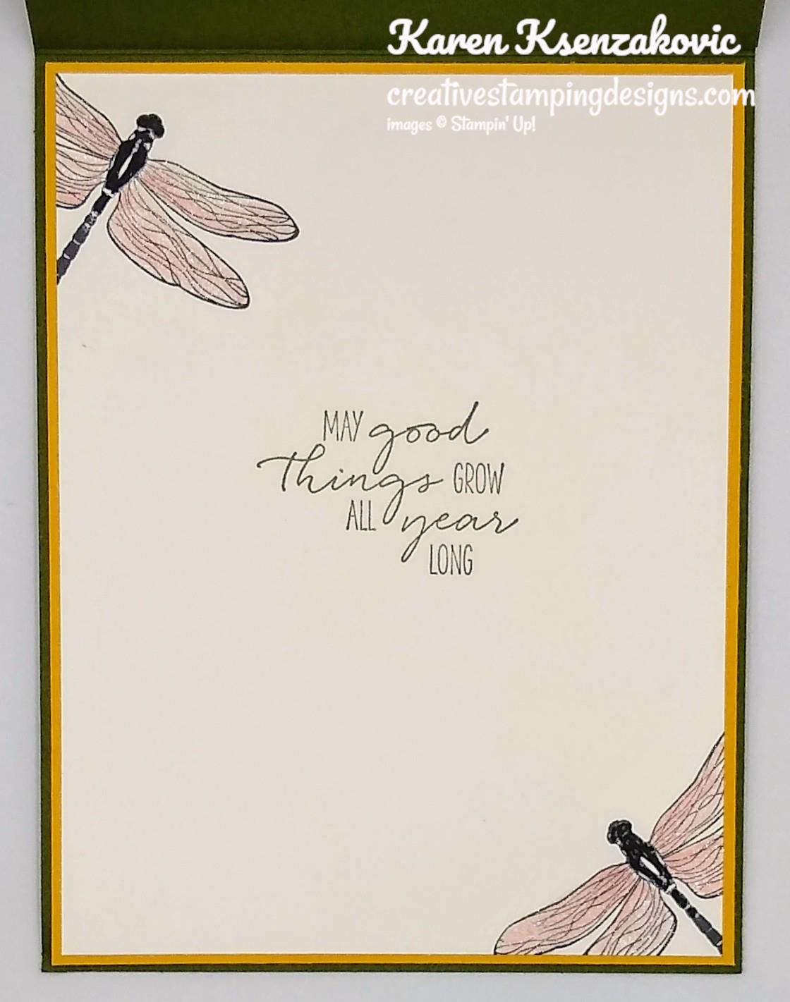 Stampin' Up! Dragonfly Garden Inspiration | Creative Stamping Designs