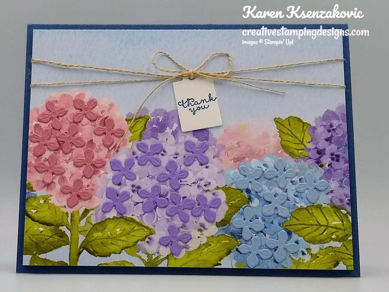 Stampin’ Up! Hydrangea Haven for The Happy Inkin’ Thursday Blog Hop ...