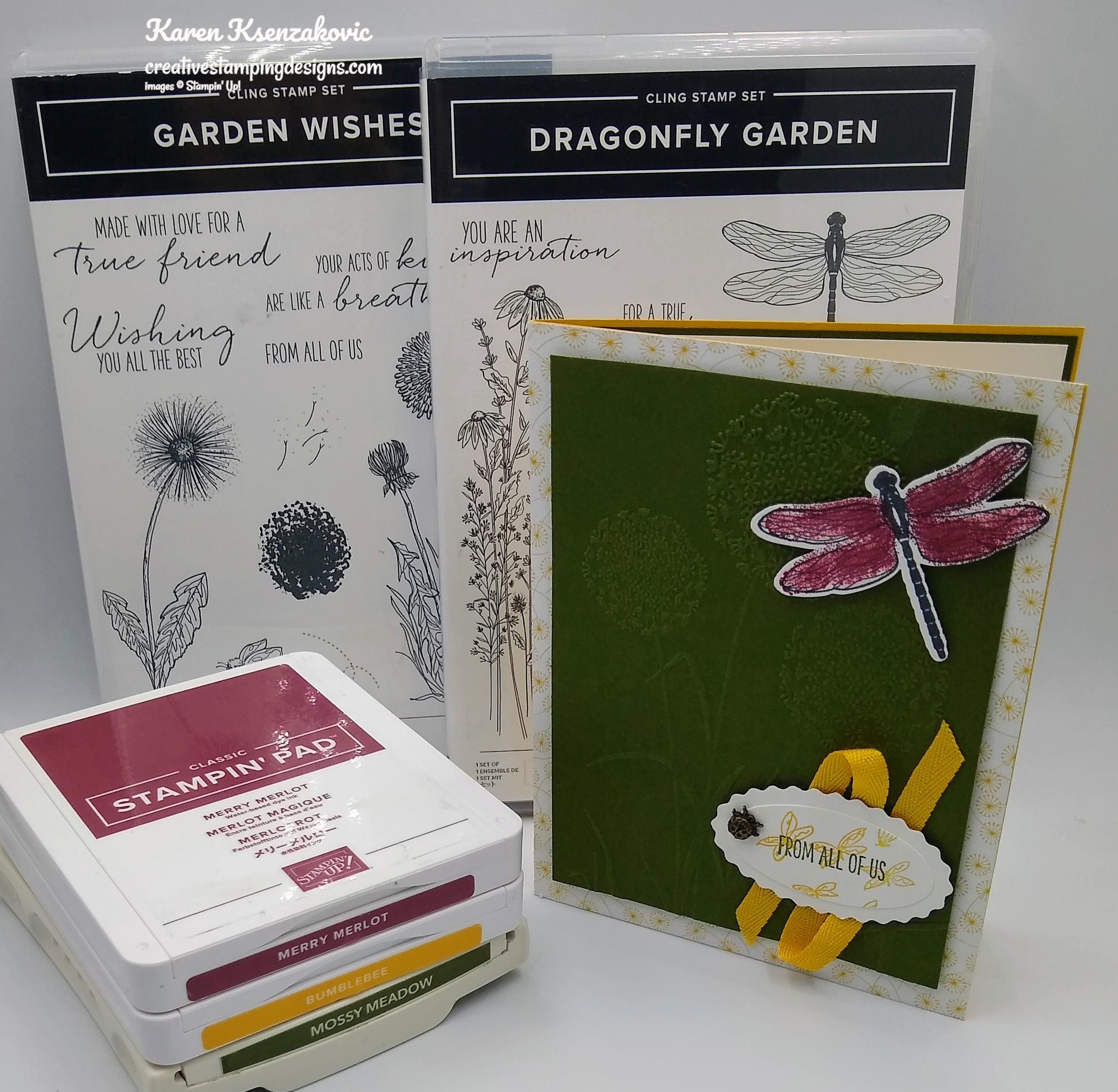 Stampin' Up! Dragonfly Garden Wishes | Creative Stamping Designs