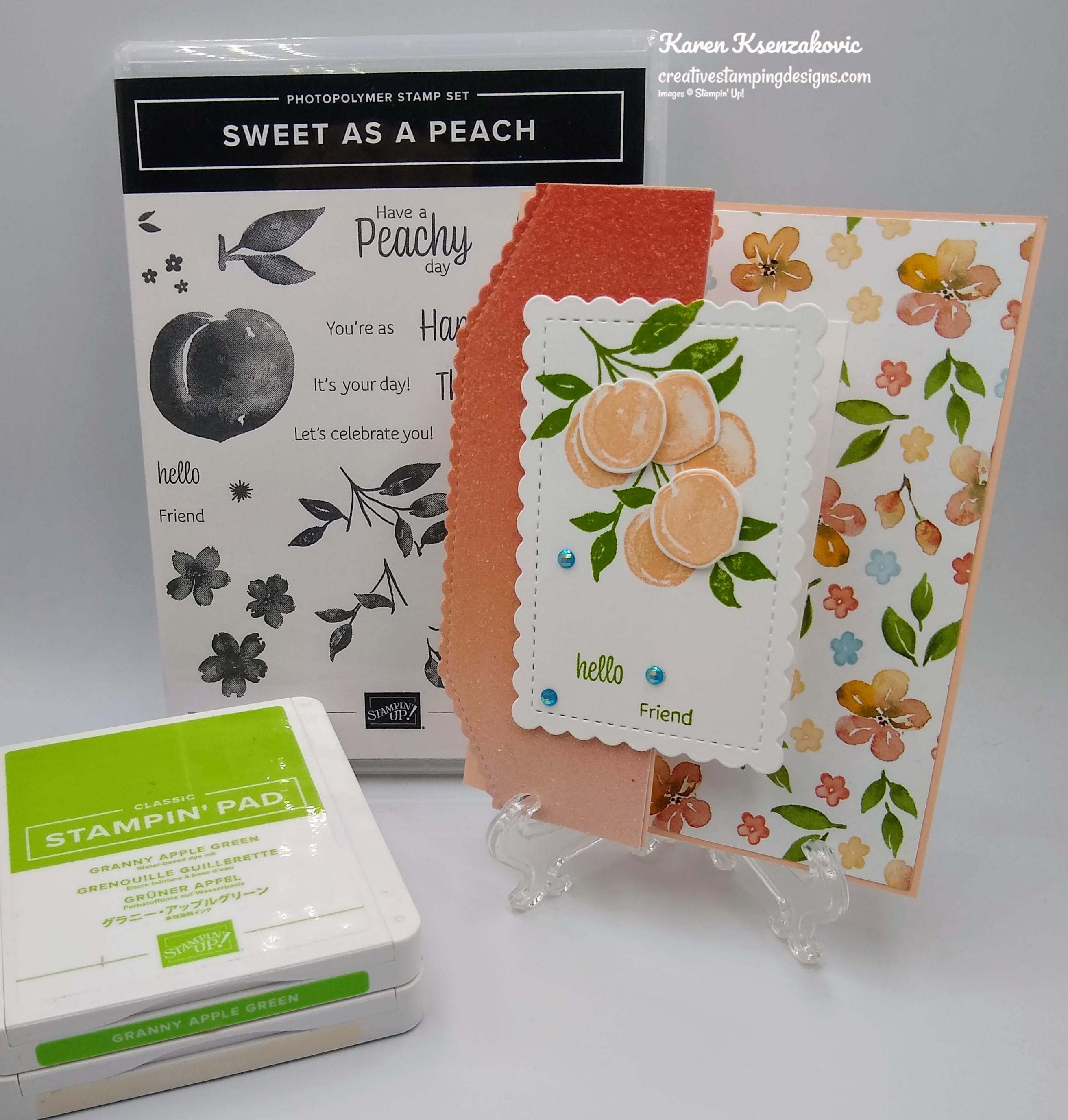 Stampin’ Up! Sweet As A Peach for Fun Fold Friday | Creative Stamping ...