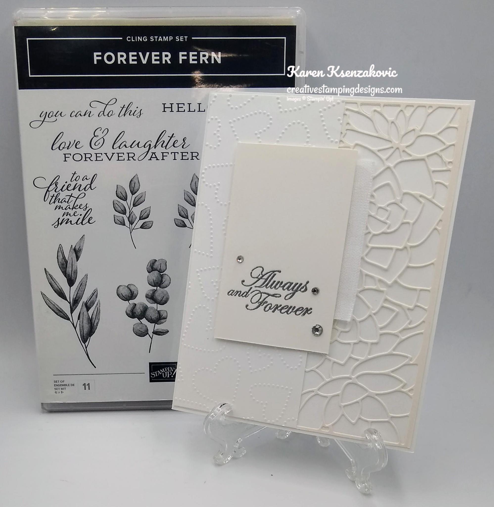Stampin’ Up Forever Fern Wedding | Creative Stamping Designs