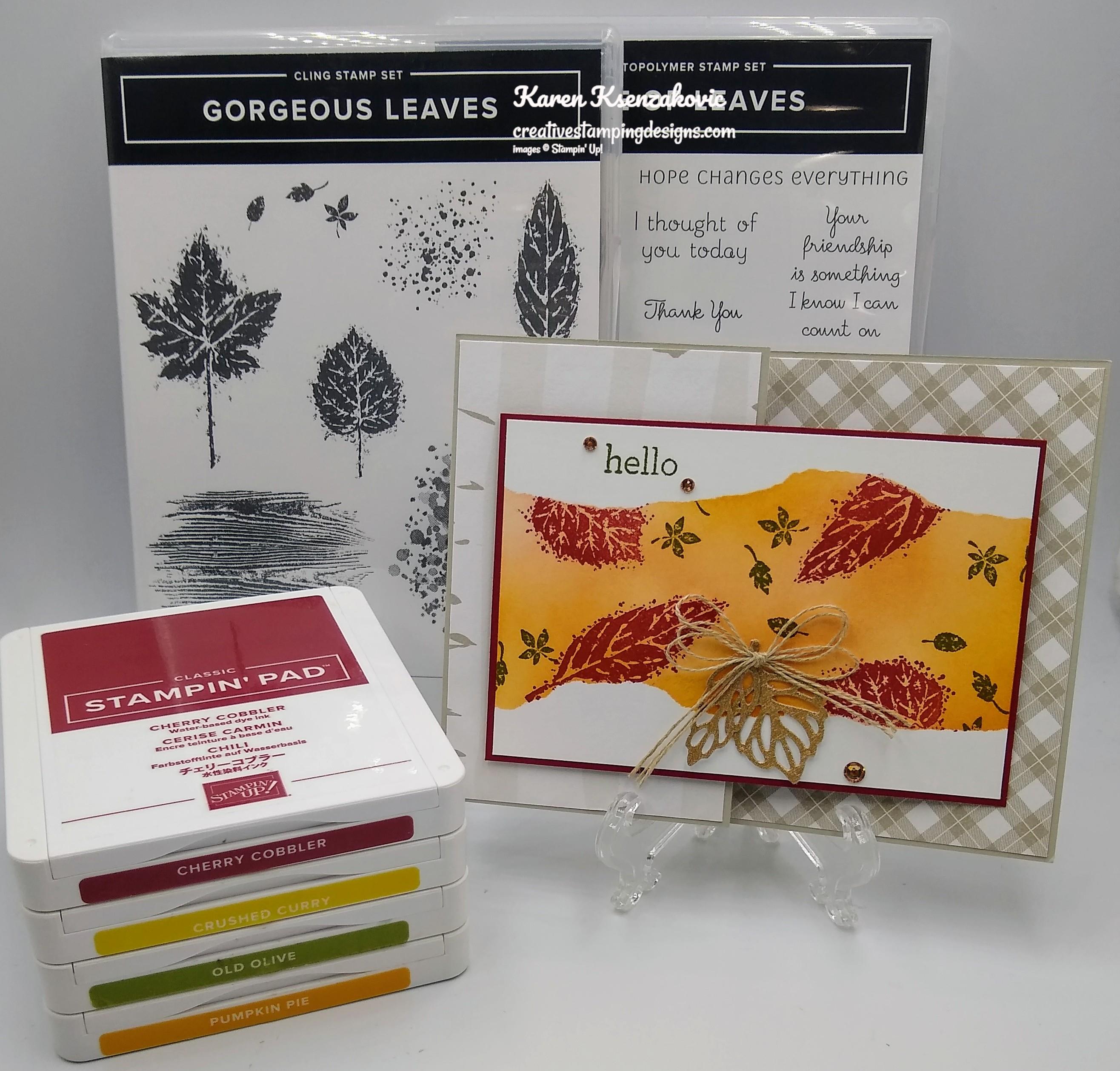 Stampin’ Up! Gorgeous Leaves for Fun Fold Friday. | Creative Stamping ...