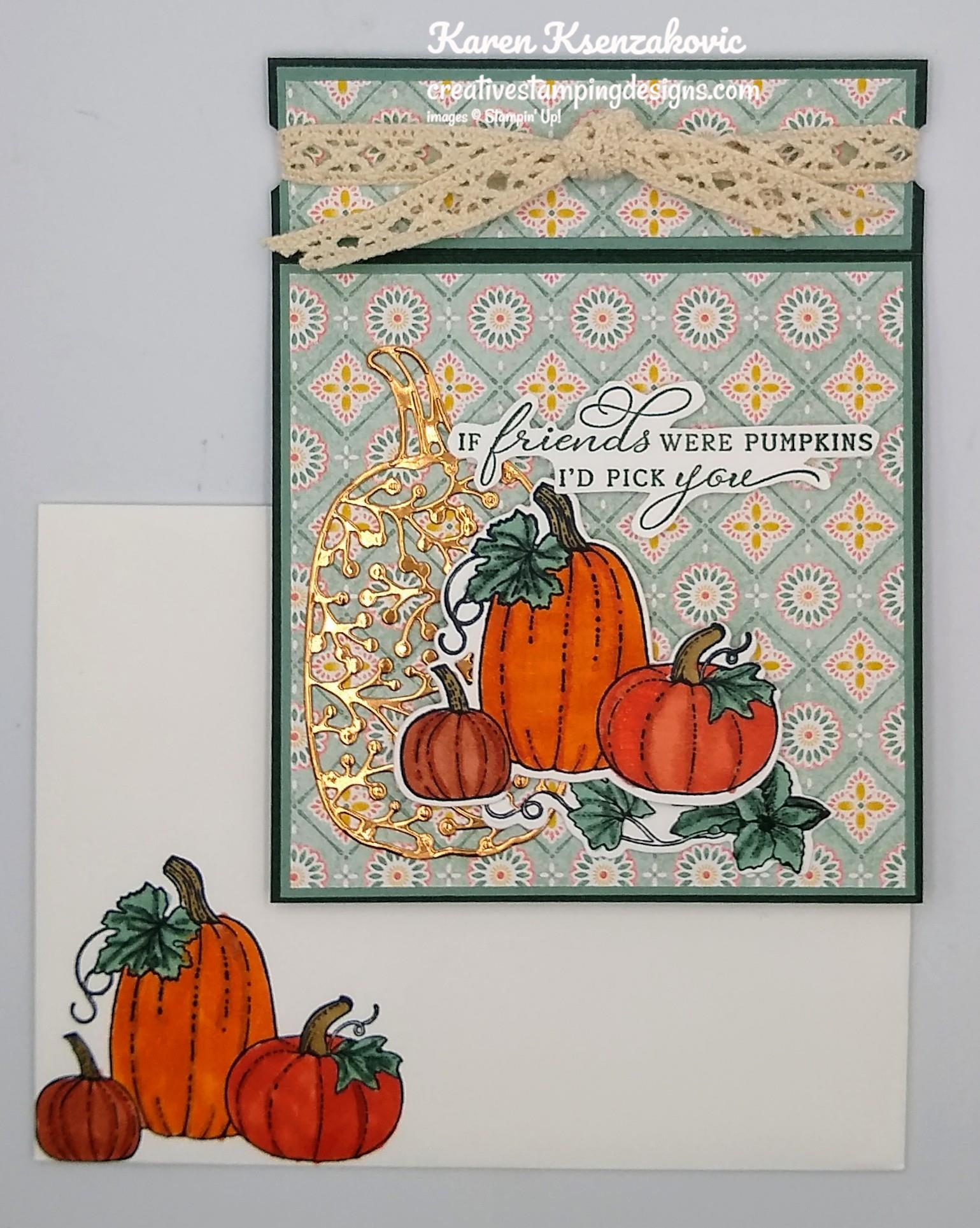 Stampin’ Up! Pretty Pumpkins for Fun Fold Friday | Creative Stamping ...