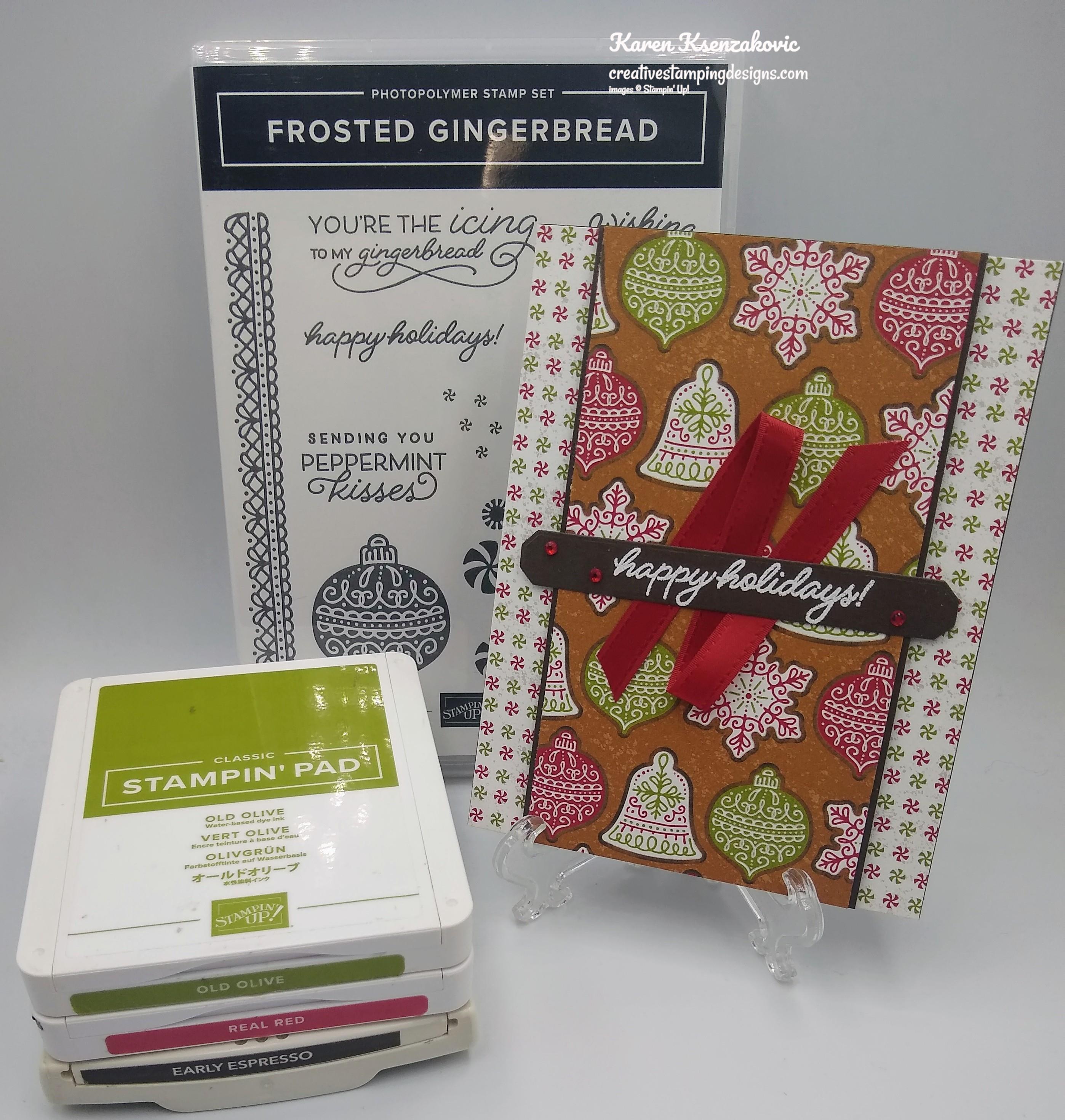 Stampin’ Up! Frosted Gingerbread for The Happy Inkin’ Thursday Blog Hop ...