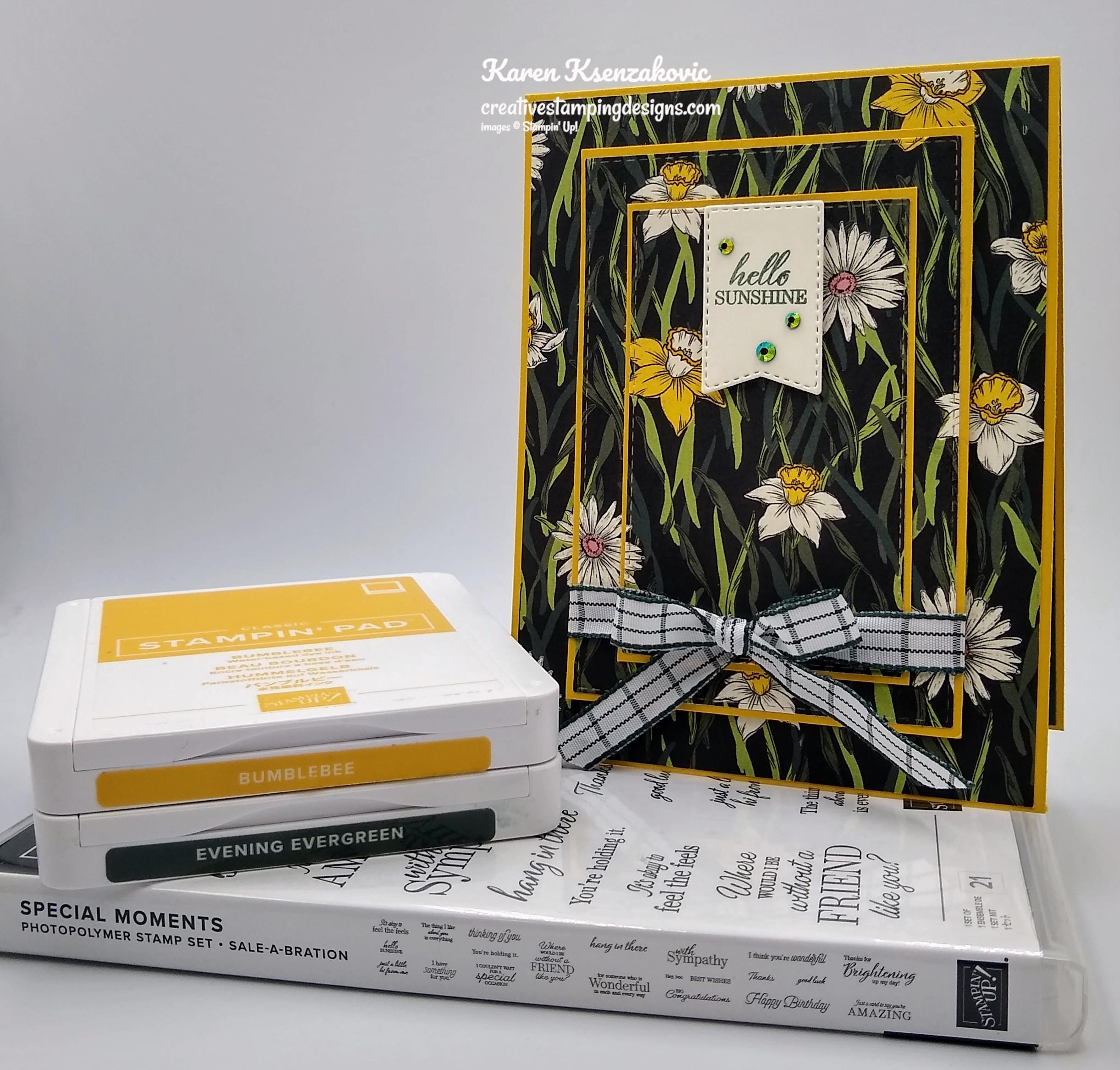 Stampin' Up! Special Moments Daffodils | Creative Stamping Designs