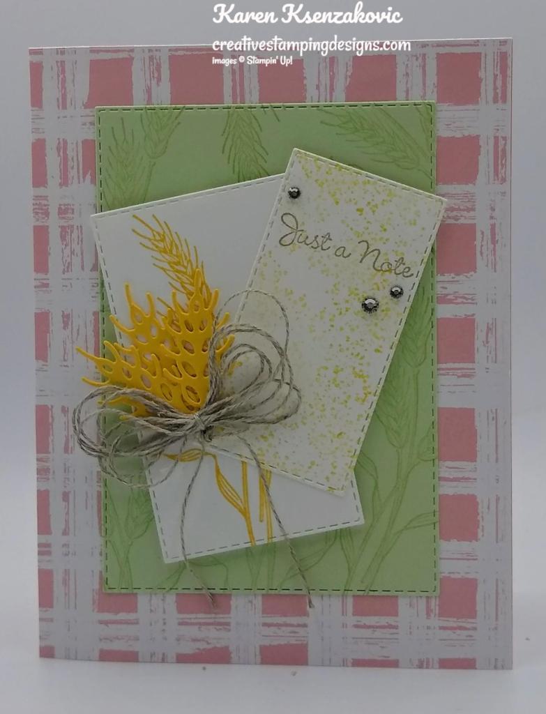 Stampin' Up! Gathered Wheat 2 creativestampingdesigns.com