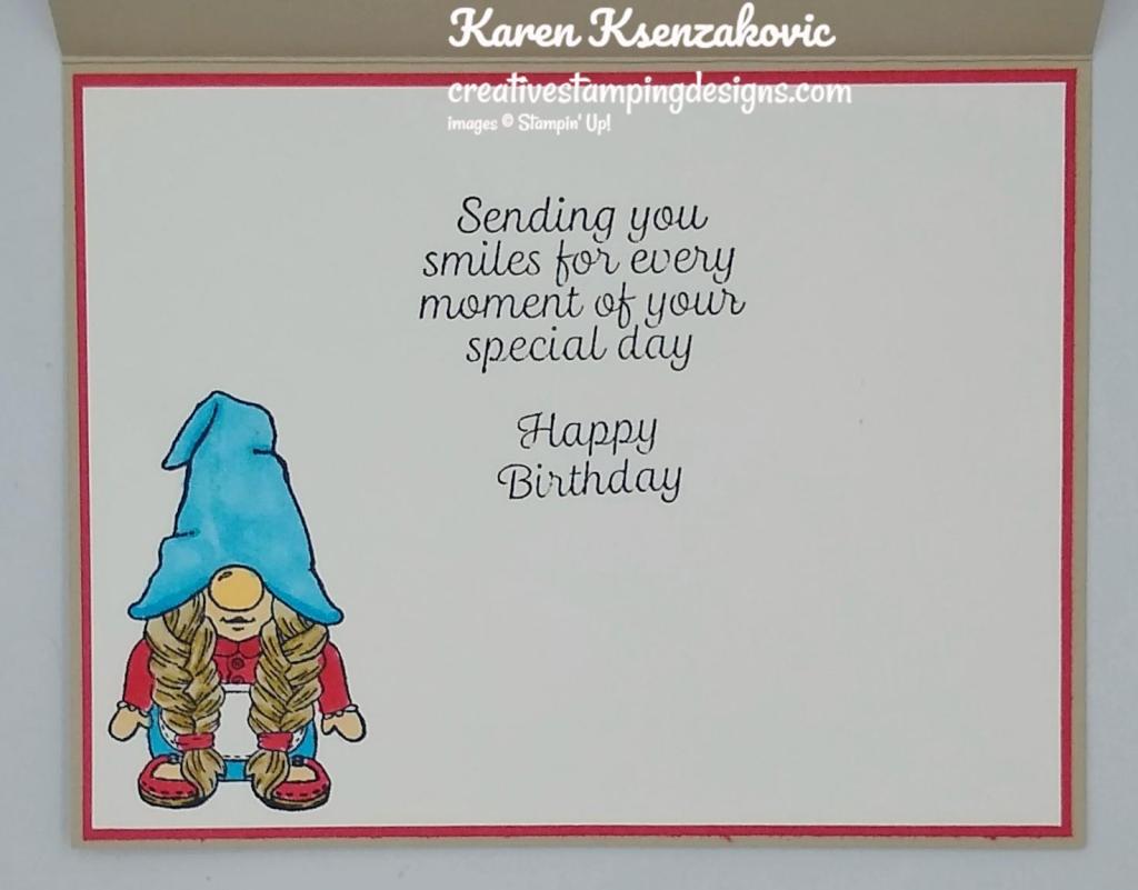 Stampin' Up! Kindest Gnomes Birthday 5 creativestampingdesigns.com