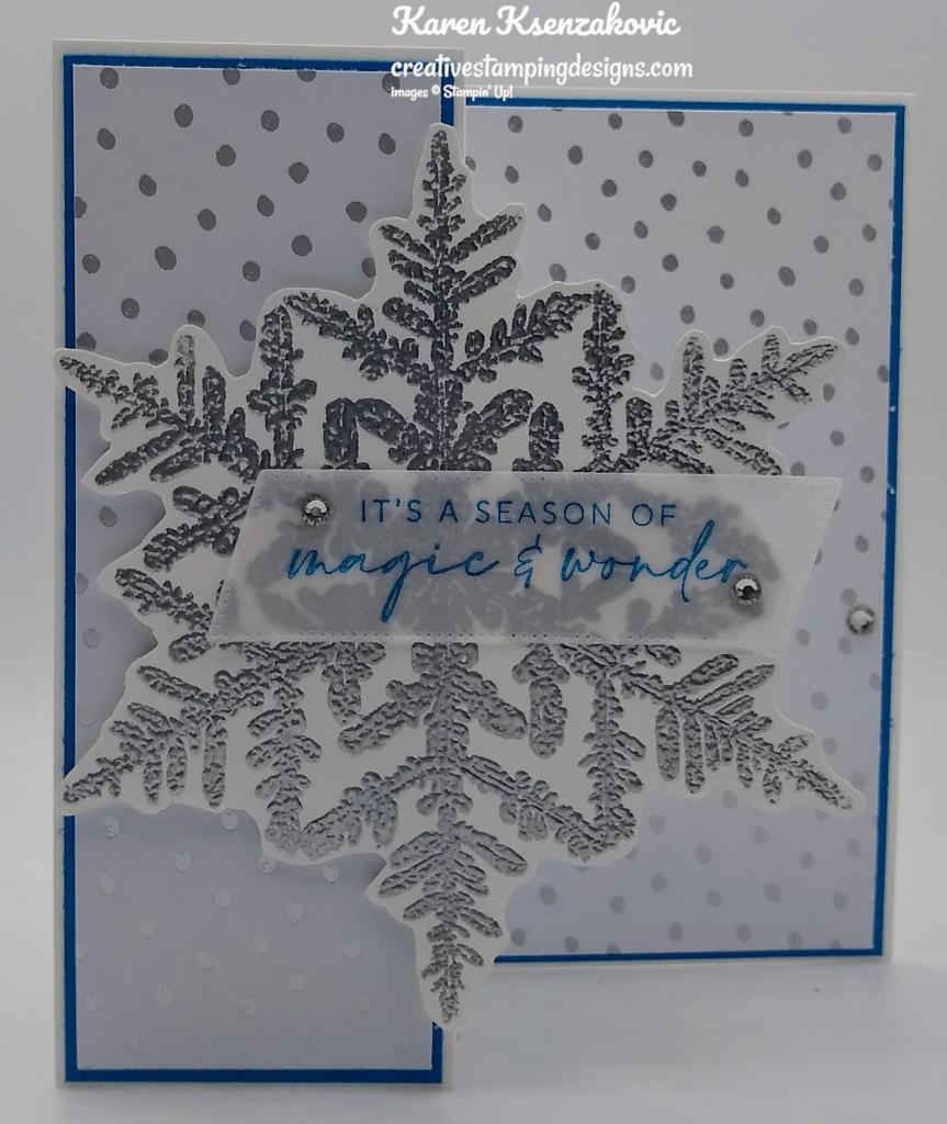 Stampin' Up! Snow Crystal Fun Fold 2 creativestampingdesigns.com