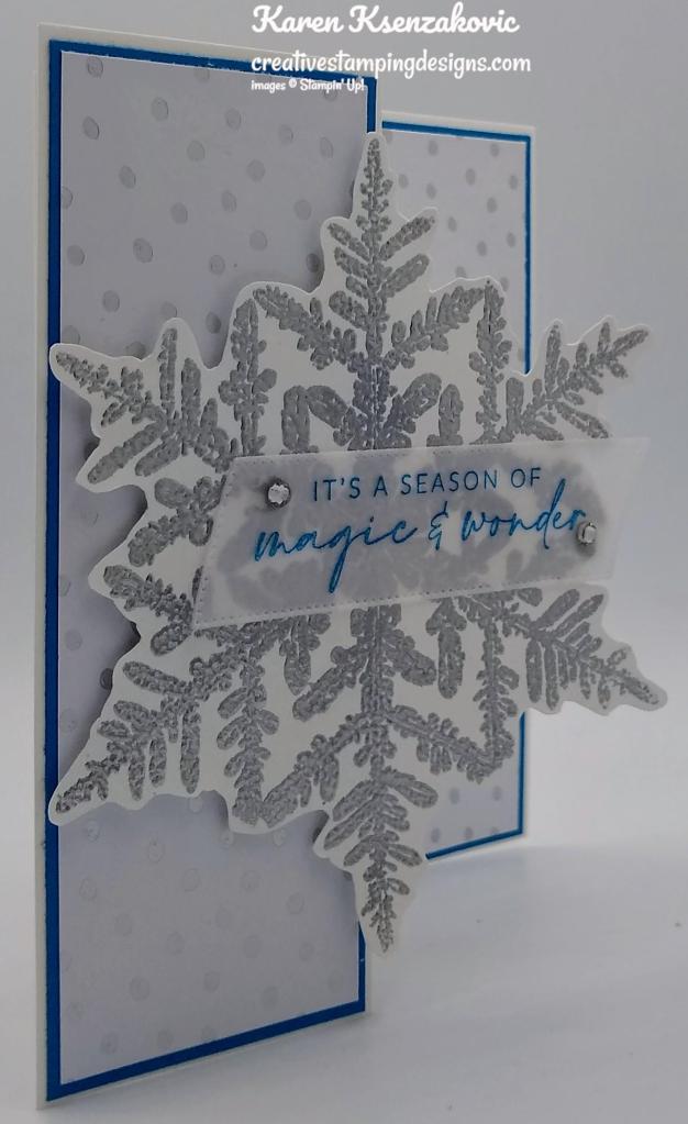 Stampin' Up! Snow Crystal Fun Fold 3 creativestampingdesigns.com