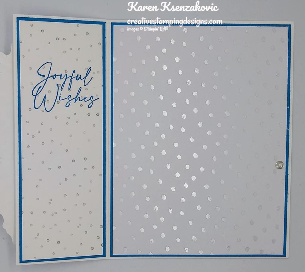 Stampin' Up! Snow Crystal Fun Fold 5 creativestampingdesigns.com