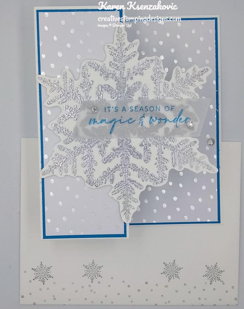 Stampin' Up! Snow Crystal Fun Fold 6 creativestampingdesigns.com