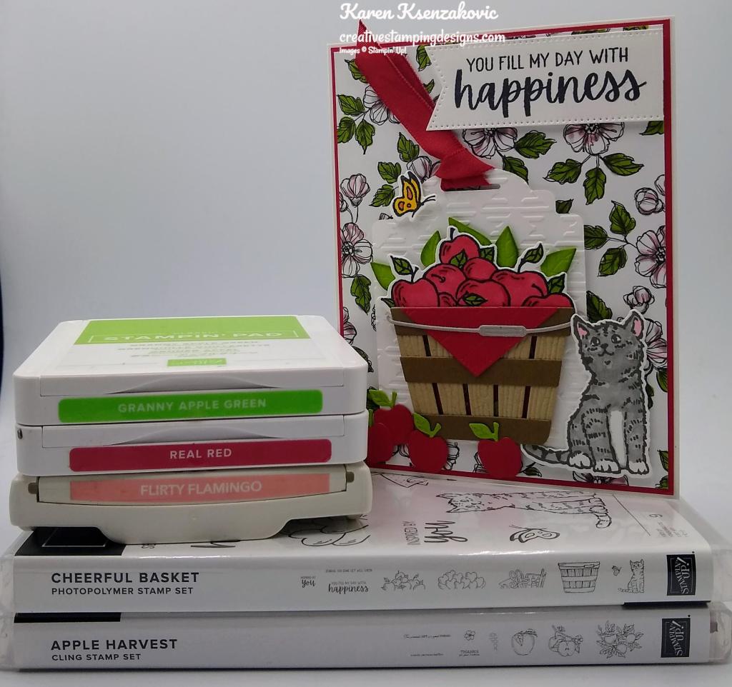 Stampin' Up! Cheerful Basket Fun Fold 1 creativestampingdesigns.com