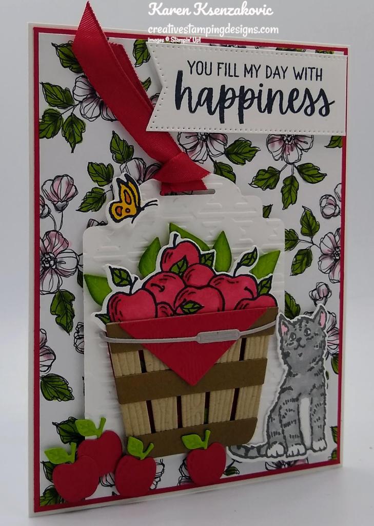 Stampin' Up! Cheerful Basket Fun Fold 3 creativestampingdesigns.com