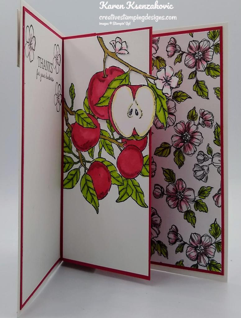 Stampin' Up! Cheerful Basket Fun Fold 5 creativestampingdesigns.com