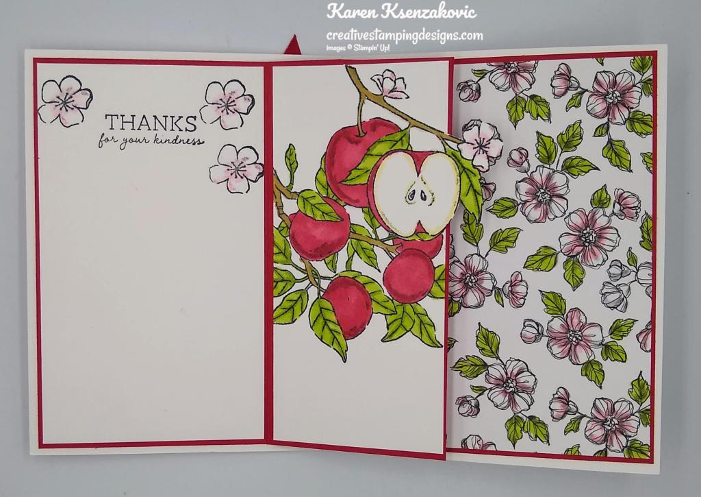 Stampin' Up! Cheerful Basket Fun Fold 6 creativestampingdesigns.com