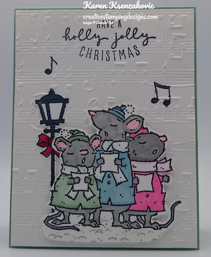 Stampin' Up! Caroling Mice 2 creativestampingdesigns.com