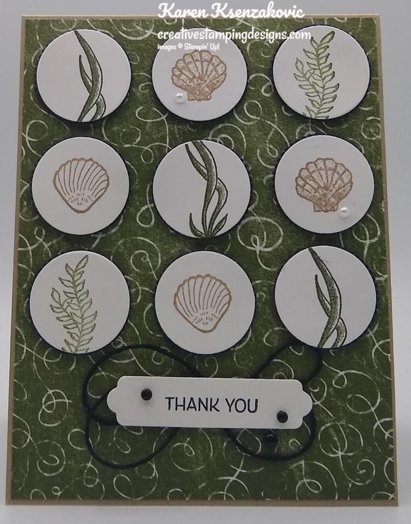 Stampin' Up! Friends Are Like Seashells Thank You 2 creativestampingdesigns.com