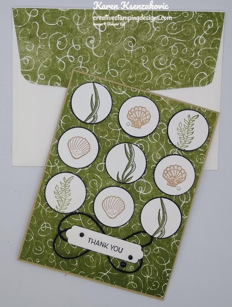 Stampin' Up! Friends Are Like Seashells Thank You 7 creativestampingdesigns.com