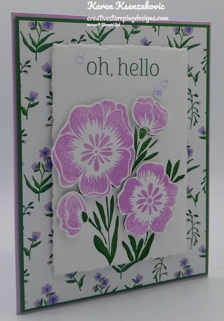 Stampin' Up! Lovely & Lasting Hello 3 creativestampingdesigns.com