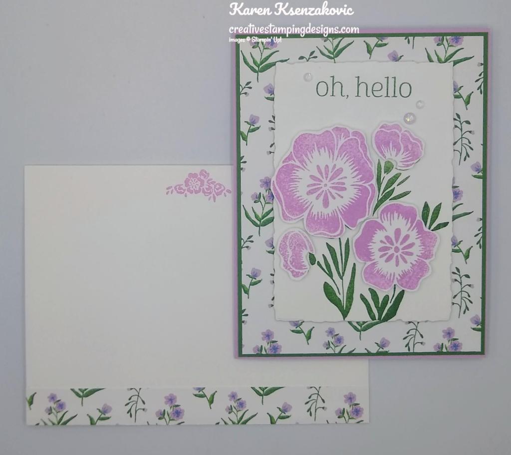 Stampin' Up! Lovely & Lasting Hello 6 creativestampingdesigns.com