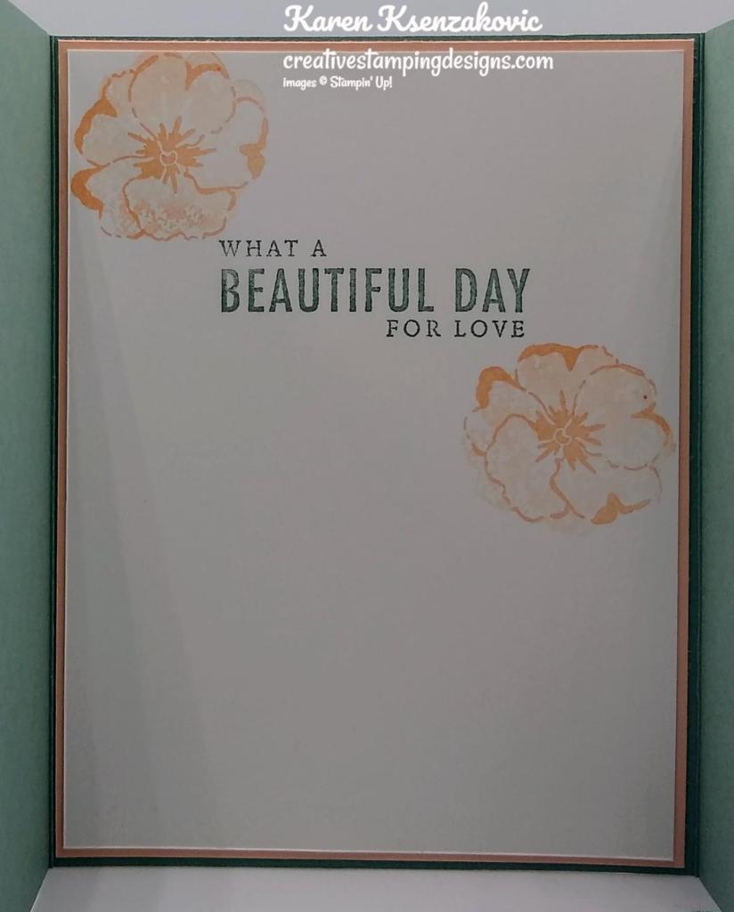 Stampin' Up! Season of Chic Wedding Fun Fold Card 5 creativestampingdesigns.com