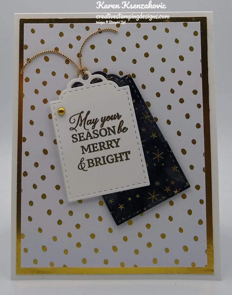 Stampin' Up! Trimming The Tree CAS 2 creativestampingdesigns.com