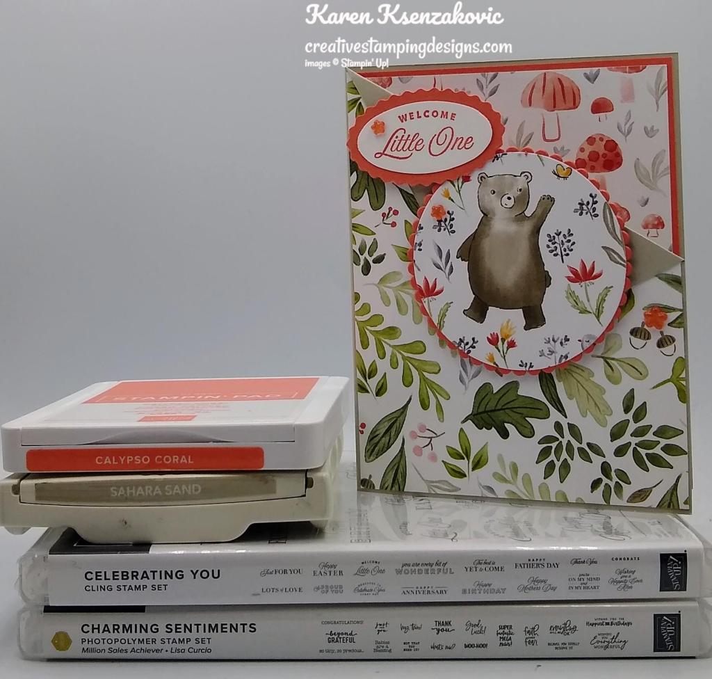 Stampin' Up! Celebrating You Baby Fun Fold 1 creativestampingdesigns.com