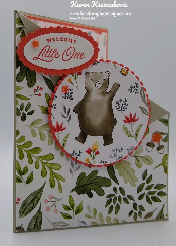 Stampin' Up! Celebrating You Baby Fun Fold 3 creativestampingdesigns.com