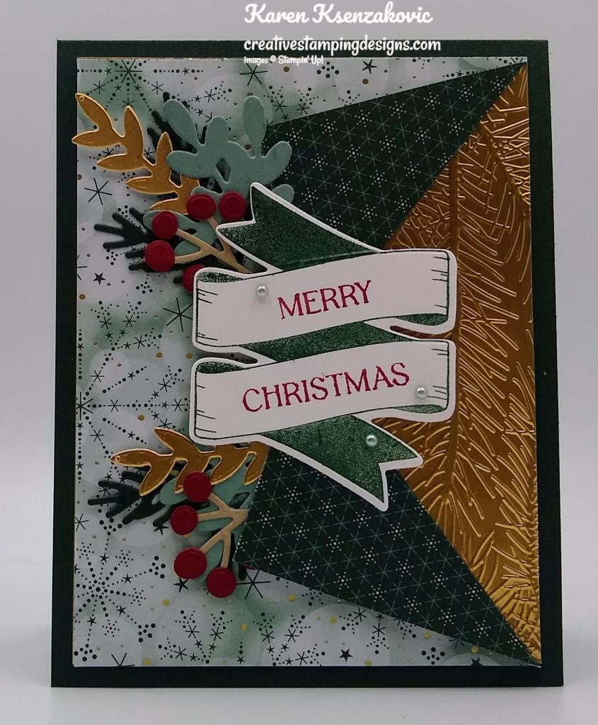 Stampin' Up! Christmas Banners Fun Fold 2 creativestampingdesigns.com