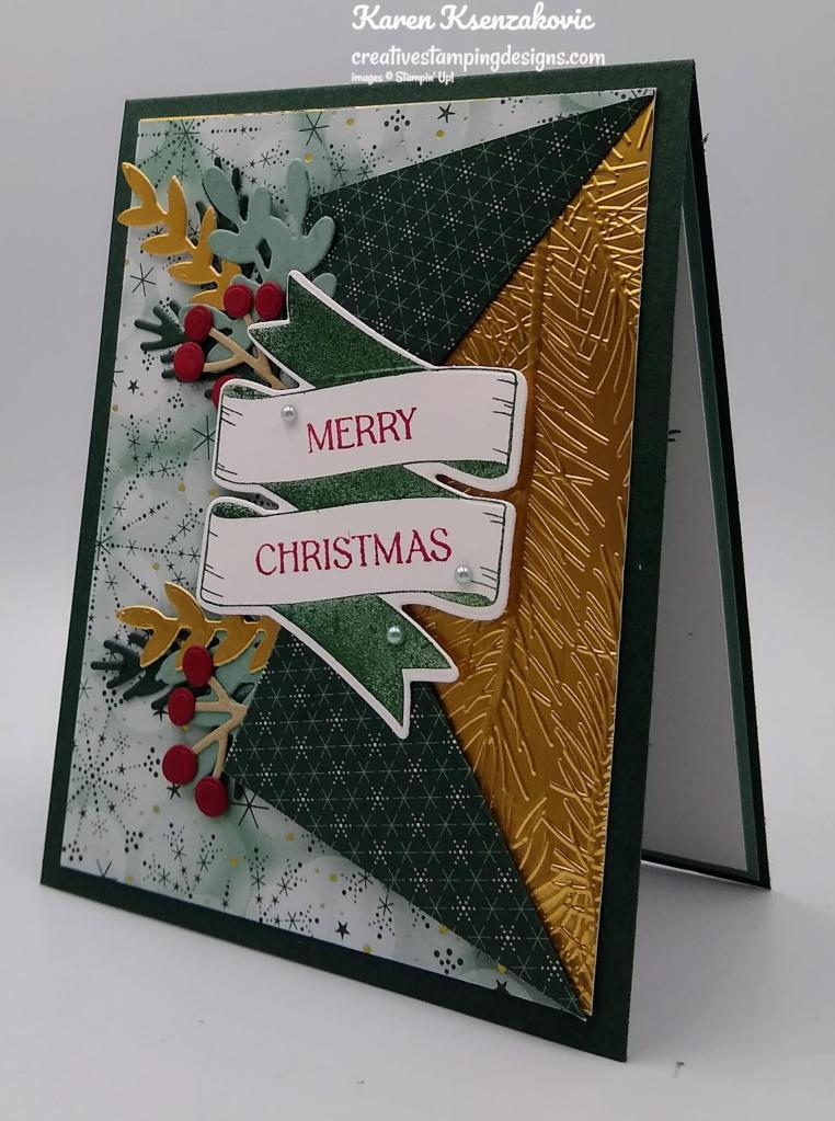 Stampin' Up! Christmas Banners Fun Fold 3 creativestampingdesigns.com