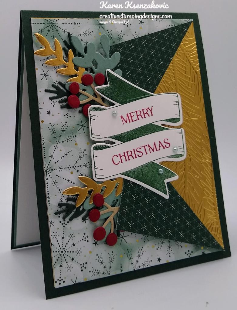 Stampin' Up! Christmas Banners Fun Fold 4 creativestampingdesigns.com
