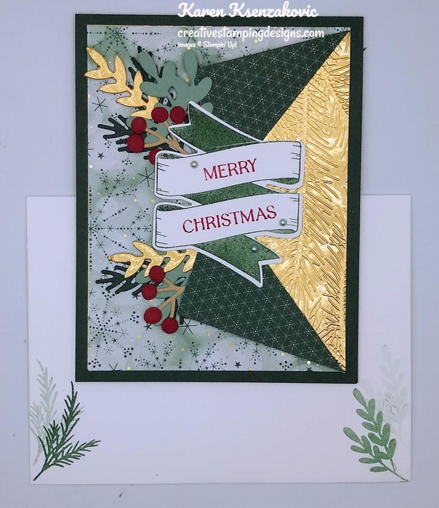 Stampin' Up! Christmas Banners Fun Fold 6 creativestampingdesigns.com